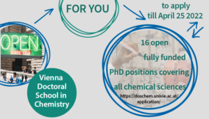 Vienna Doctoral School in Chemistry - Exciting PhD Opportunities